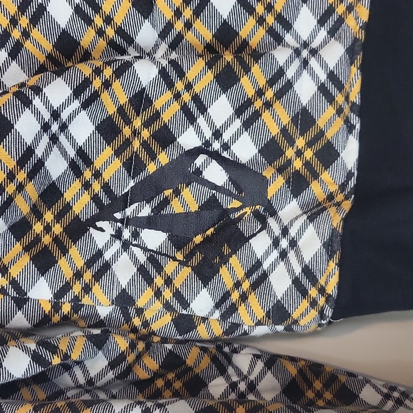 VOLCOM Black Gold Lumbar Jack Fleece Full Zip Puffy Hoodie with Pockets - Picture 4 of 12